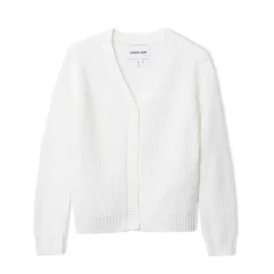 Girls Plus Button Front Knit Cardigan