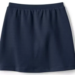 Girls Ponte Button Front Skort Above the Knee