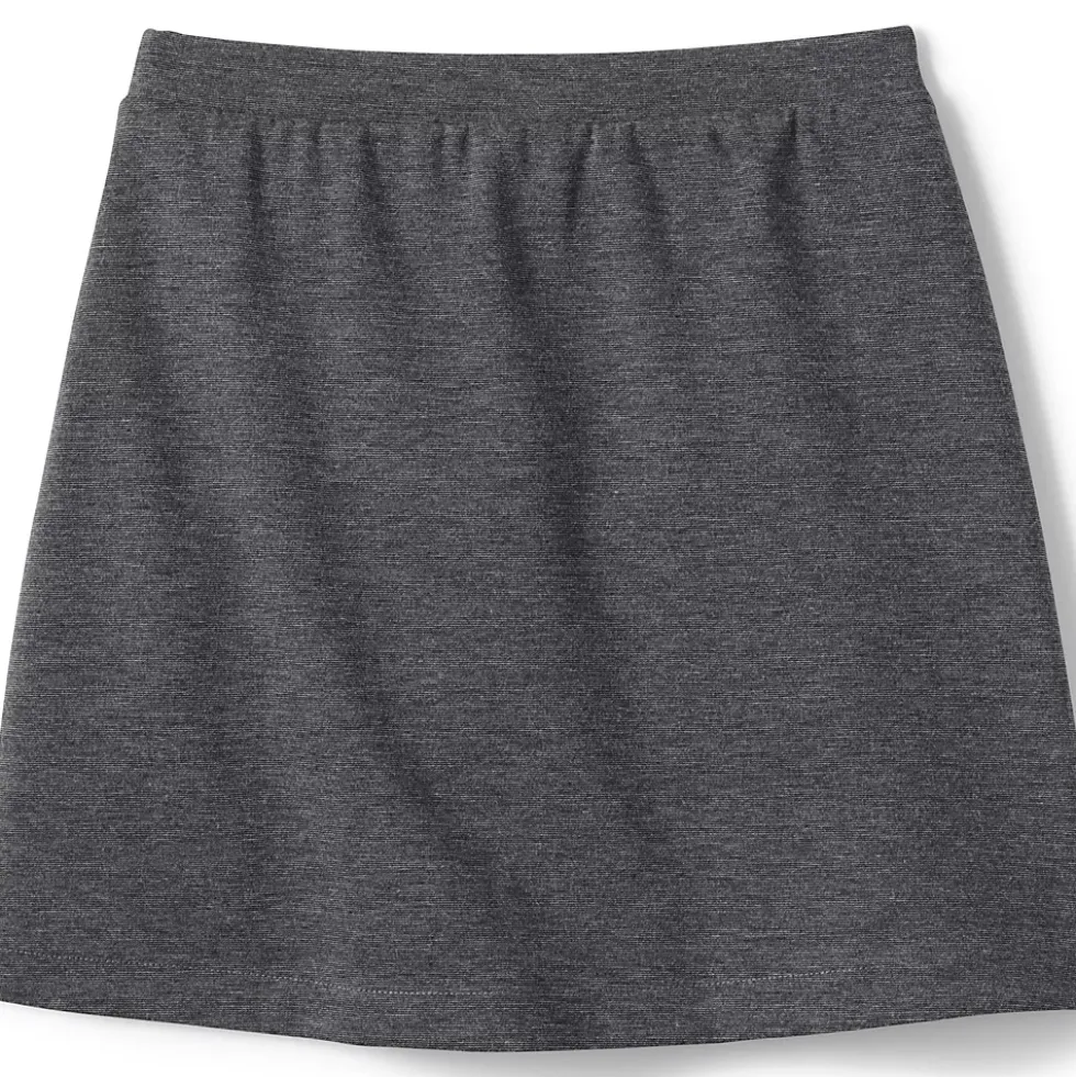Girls Ponte Button Front Skort Above the Knee
