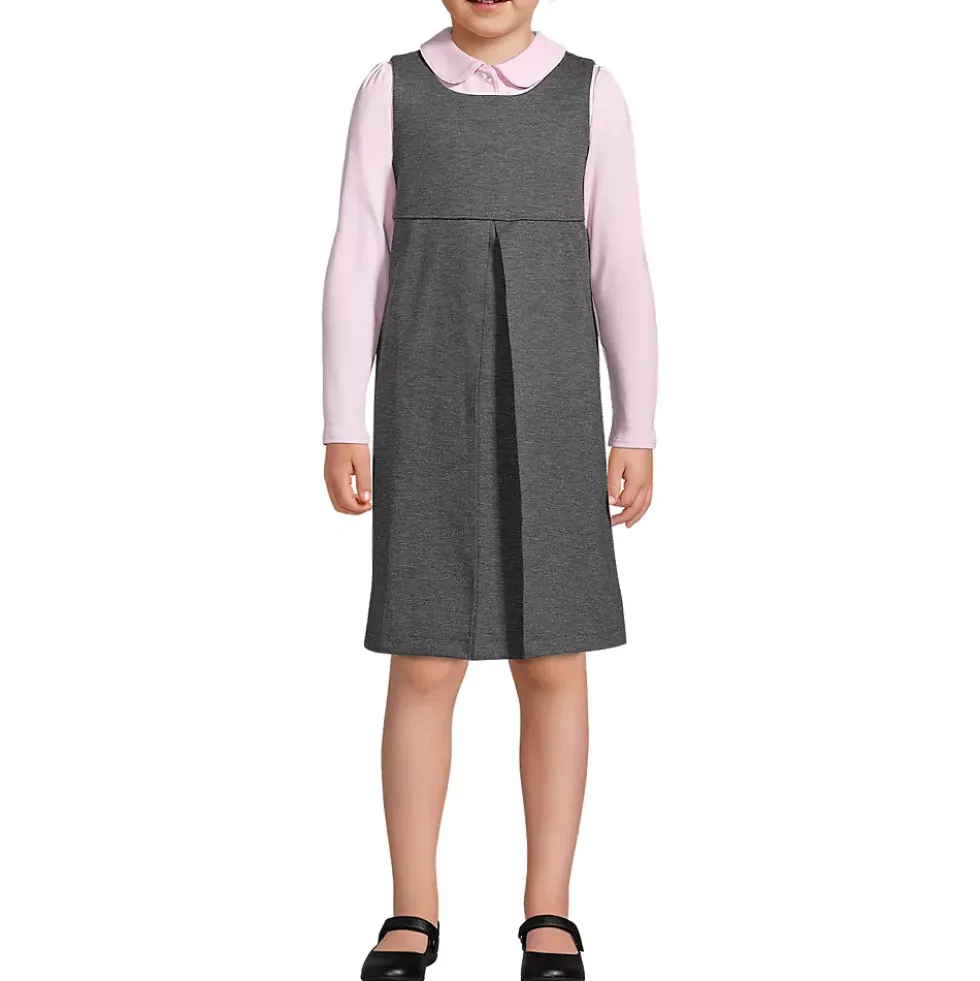Girls Ponte Pleat Jumper Top of Knee