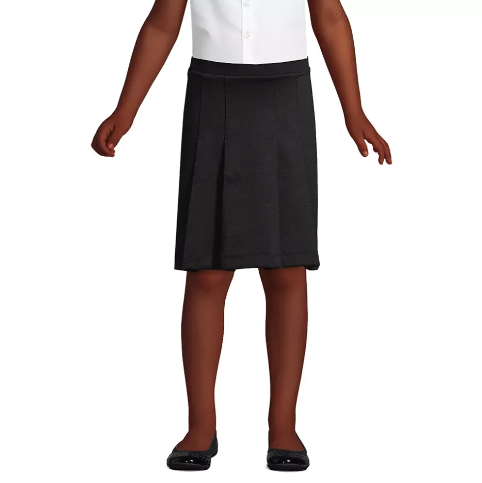 Girls Ponte Pleat Skirt Top of Knee
