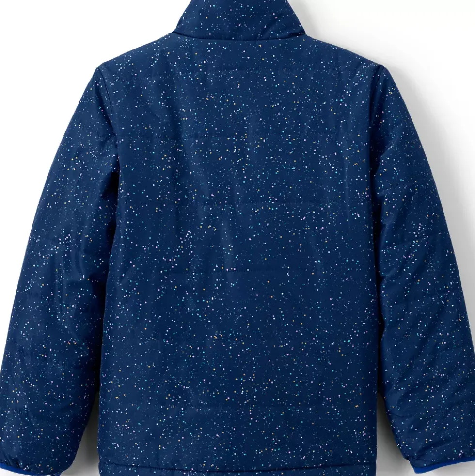 Girls Reversible Fleece Puffer Jacket