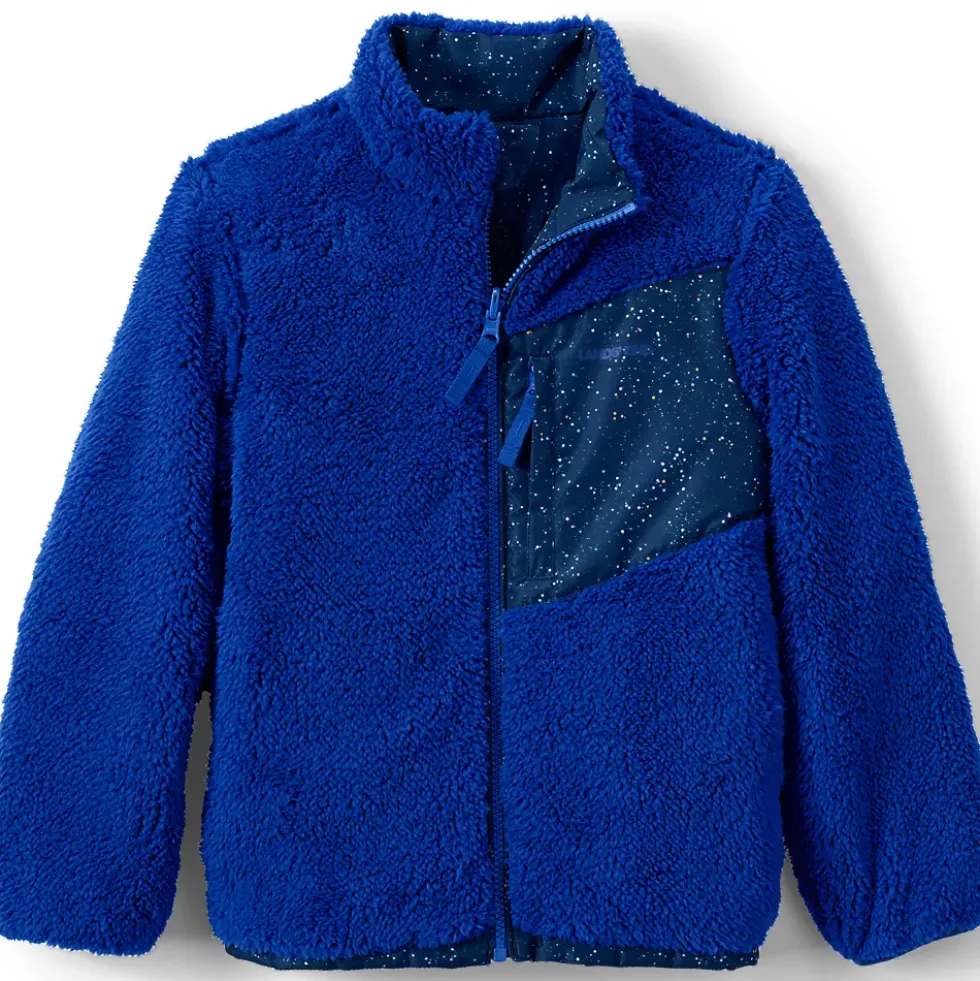 Girls Reversible Fleece Puffer Jacket