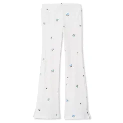 Girls Ribbed Flare Leggings