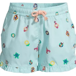 Girls Ruffle Hem Pull On Shorts