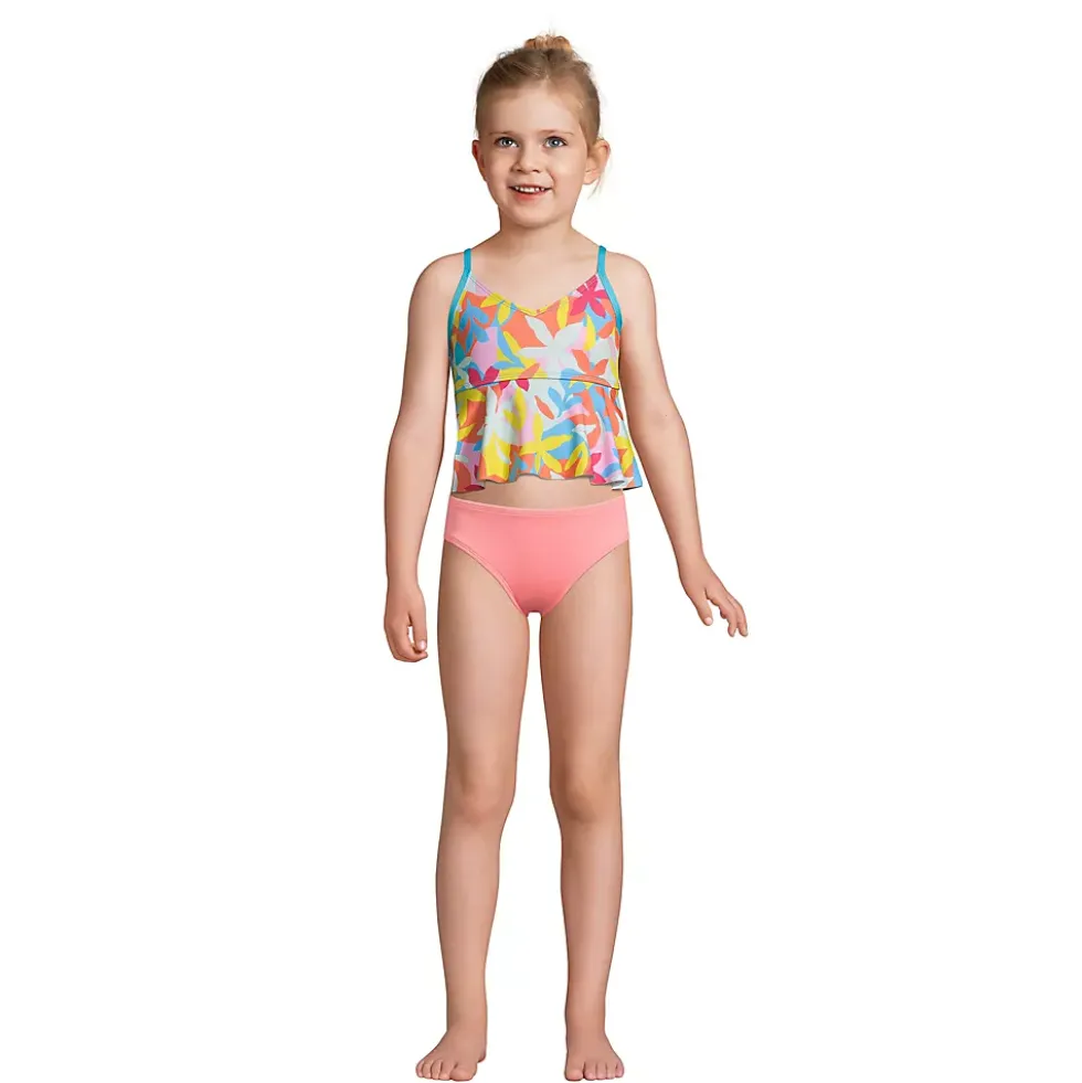 Girls Ruffle Tankini Swimsuit Top