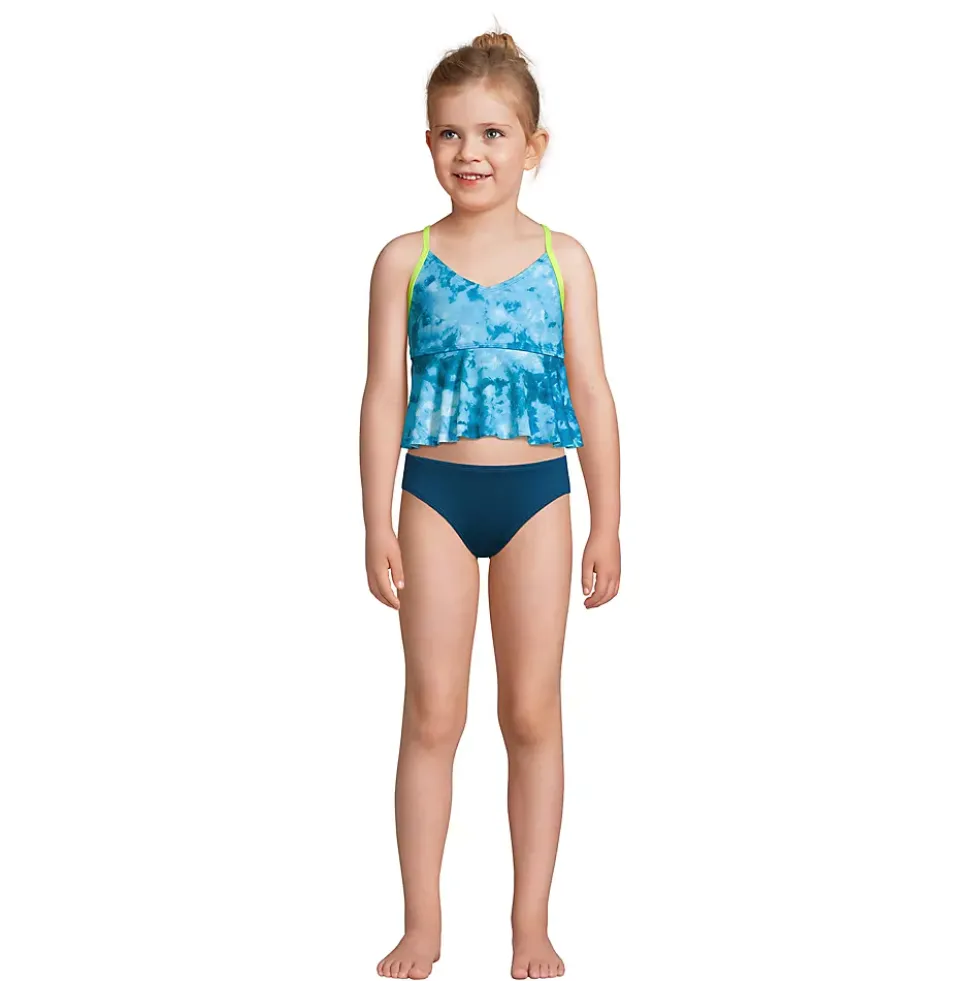 Girls Ruffle Tankini Swimsuit Top