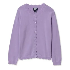 Girls Scalloped Hem Cardigan