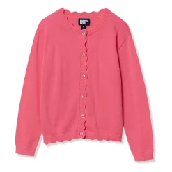 Girls Scalloped Hem Cardigan