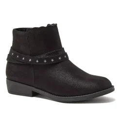 Girls Shimmer Zip Up Western Booties