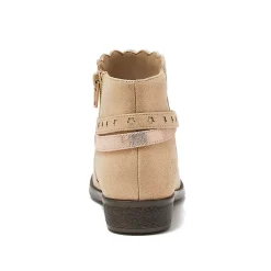 Girls Shimmer Zip Up Western Booties