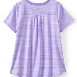 Girls Short Sleeve Active Curved Hem Tee