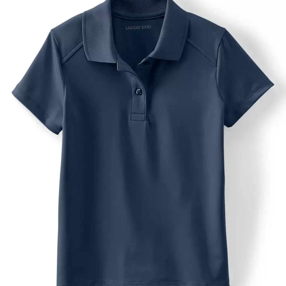 Girls Short Sleeve Feminine Fit Rapid Dry Polo Shirt