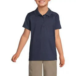 Girls Short Sleeve Feminine Fit Rapid Dry Polo Shirt