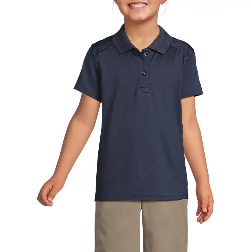 Girls Short Sleeve Feminine Fit Rapid Dry Polo Shirt