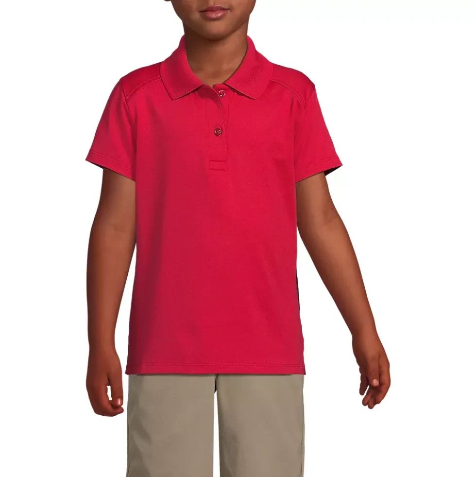 Girls Short Sleeve Feminine Fit Rapid Dry Polo Shirt