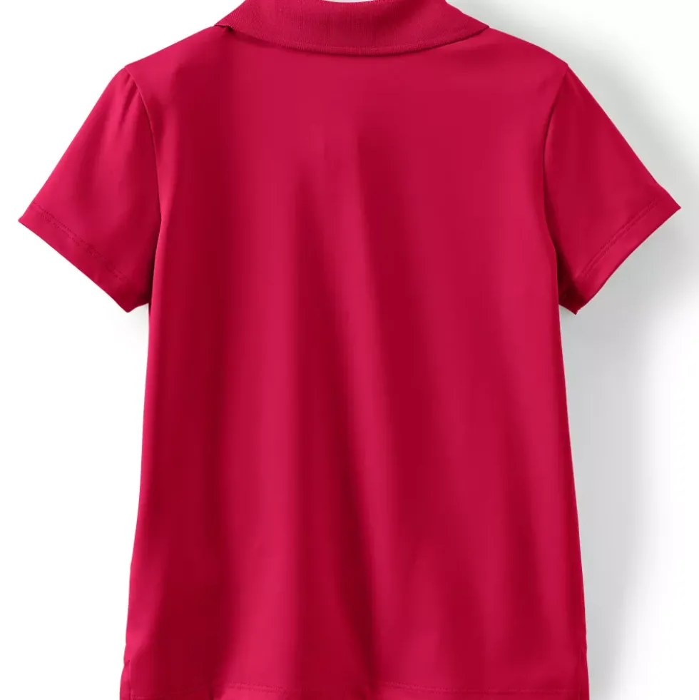 Girls Short Sleeve Feminine Fit Rapid Dry Polo Shirt