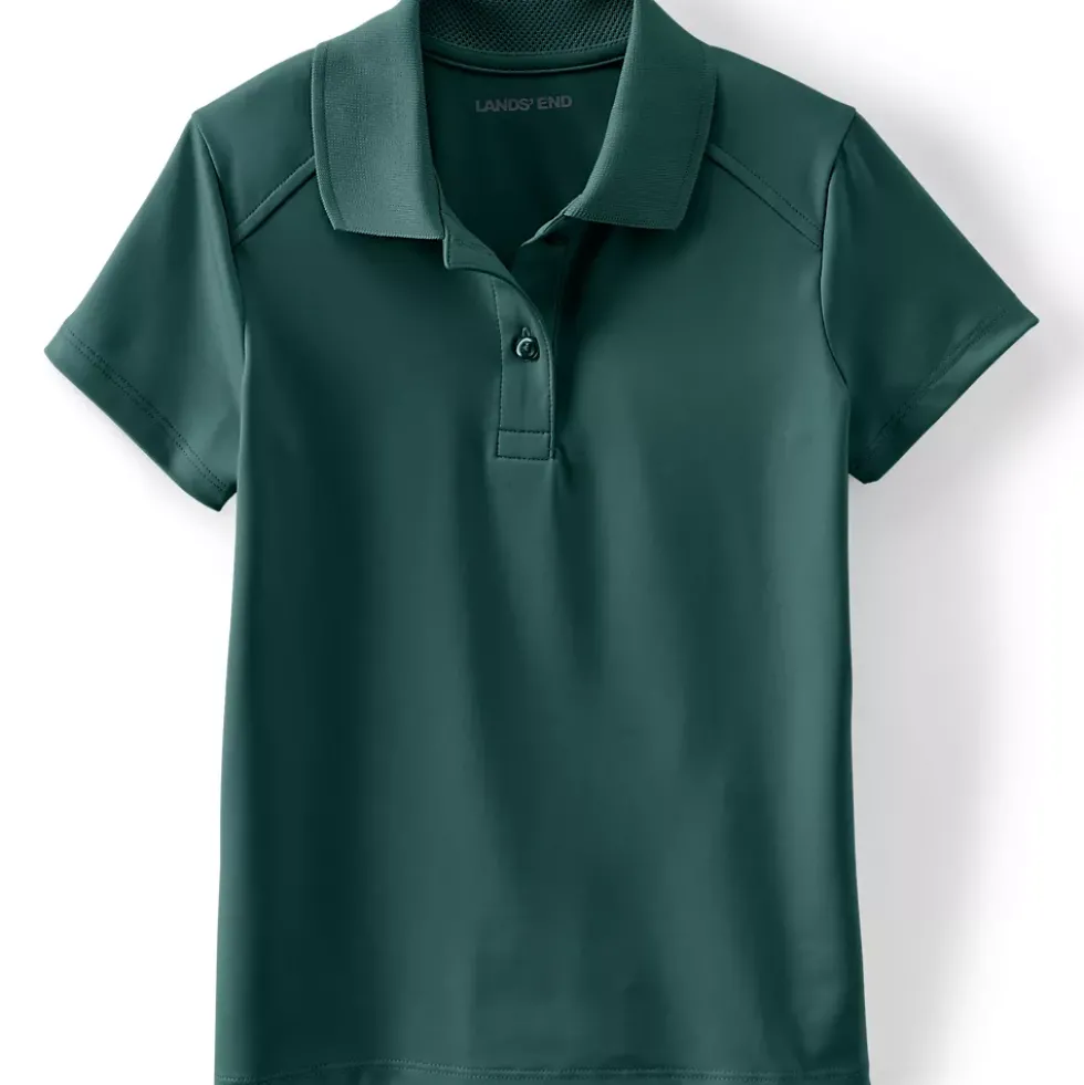 Girls Short Sleeve Feminine Fit Rapid Dry Polo Shirt