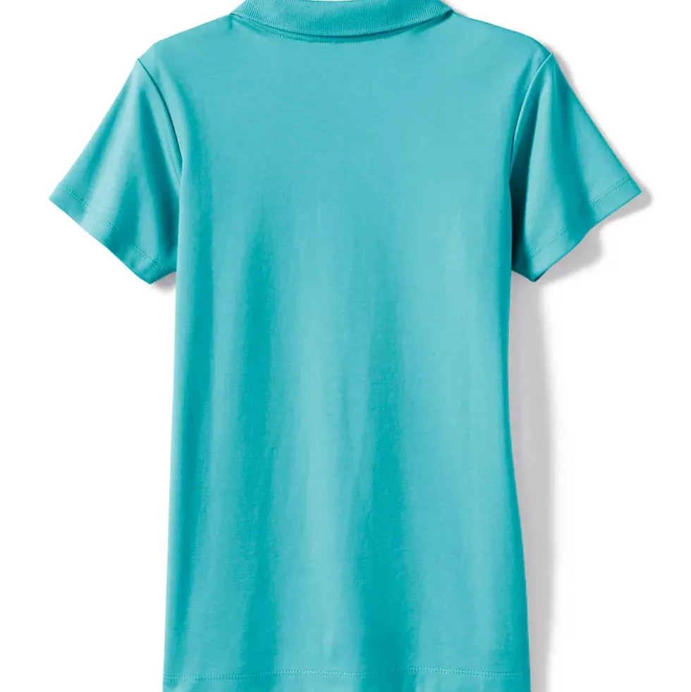 Girls Short Sleeve Feminine Fit Interlock Polo Shirt