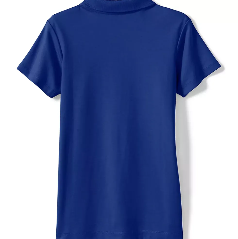 Girls Short Sleeve Feminine Fit Interlock Polo Shirt