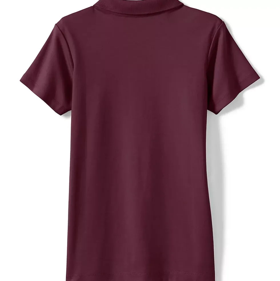 Girls Short Sleeve Feminine Fit Interlock Polo Shirt