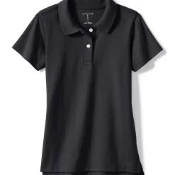 Girls Short Sleeve Feminine Fit Interlock Polo Shirt