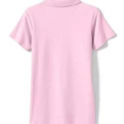 Girls Short Sleeve Feminine Fit Interlock Polo Shirt