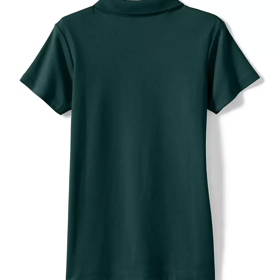 Girls Short Sleeve Feminine Fit Interlock Polo Shirt