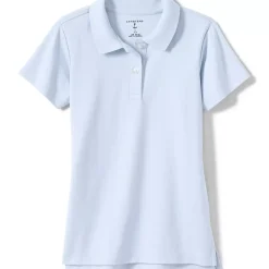 Girls Short Sleeve Feminine Fit Interlock Polo Shirt