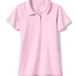 Girls Short Sleeve Feminine Fit Interlock Polo Shirt