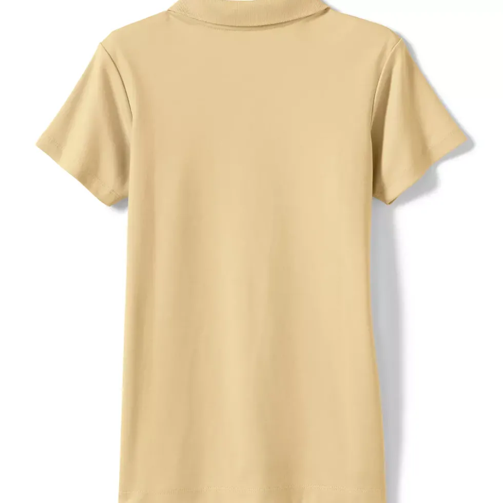 Girls Short Sleeve Feminine Fit Interlock Polo Shirt