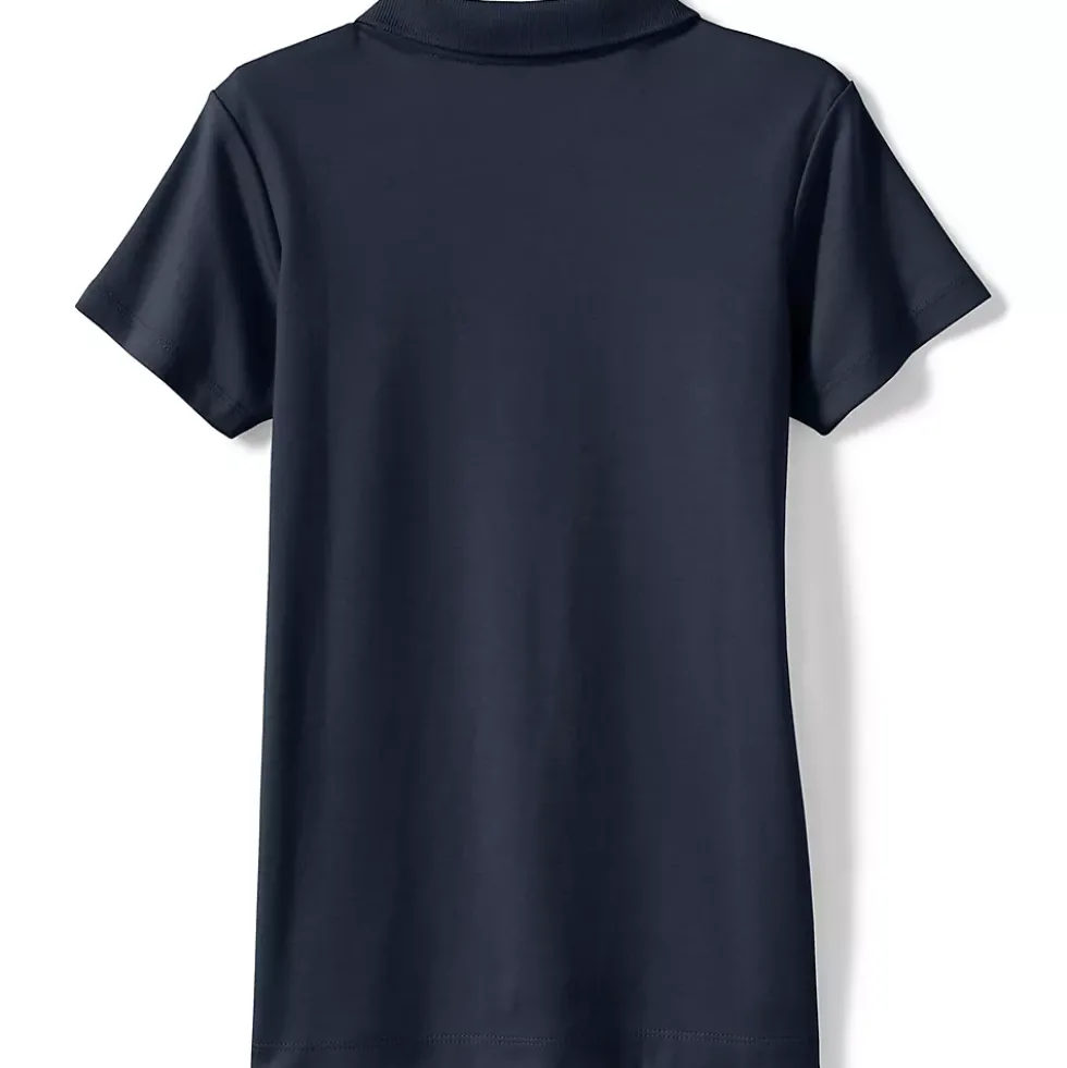 Girls Short Sleeve Feminine Fit Interlock Polo Shirt