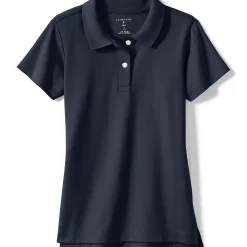Girls Short Sleeve Feminine Fit Interlock Polo Shirt