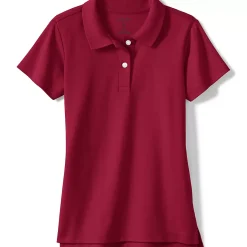 Girls Short Sleeve Feminine Fit Interlock Polo Shirt