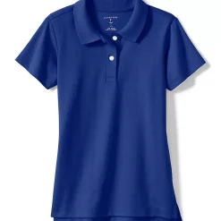 Girls Short Sleeve Feminine Fit Interlock Polo Shirt