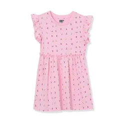 Girls Short Sleeve Gathered Waist Tunic Top