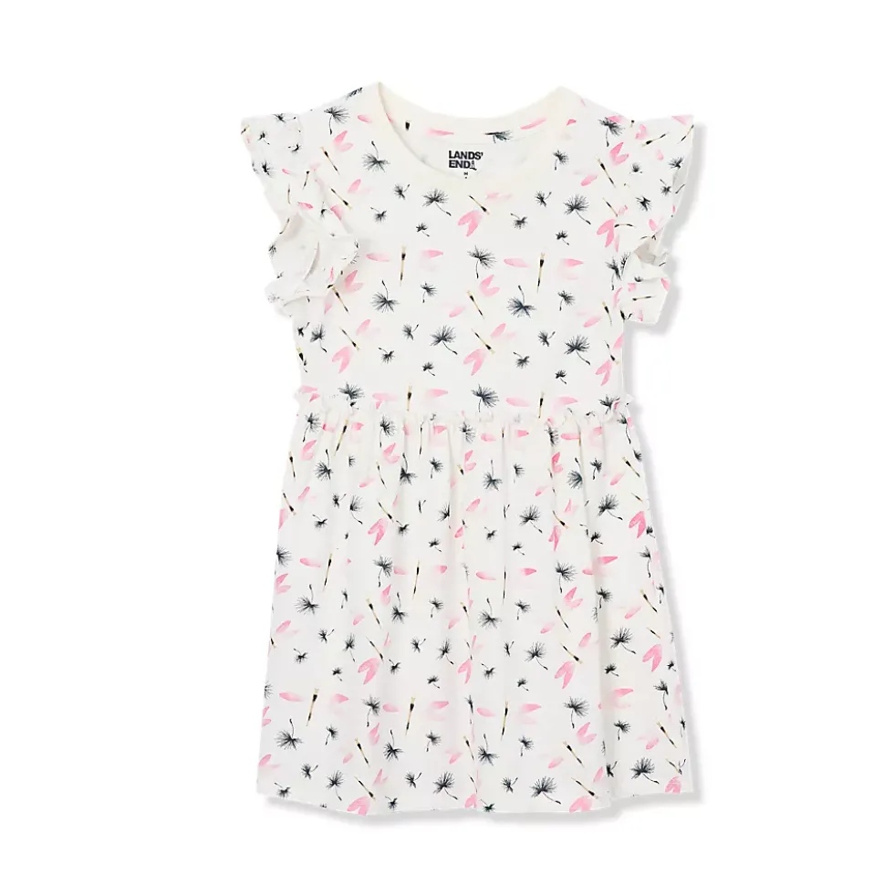 Girls Short Sleeve Gathered Waist Tunic Top