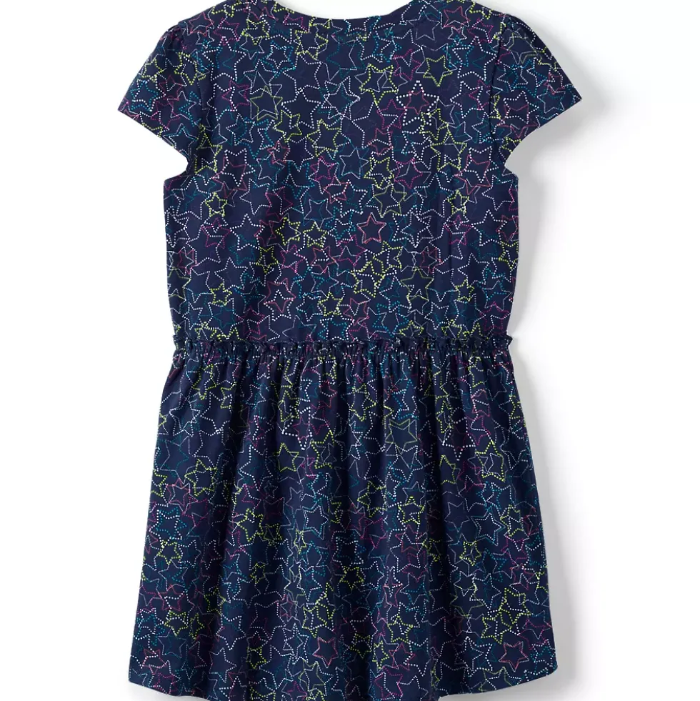 Girls Short Sleeve Gathered Waist Tunic Top