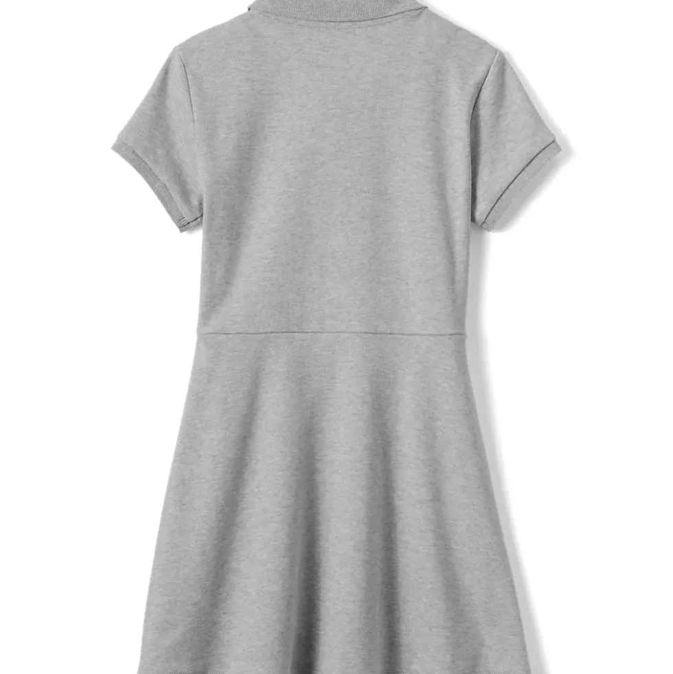 Girls Short Sleeve Interlock Polo Dress
