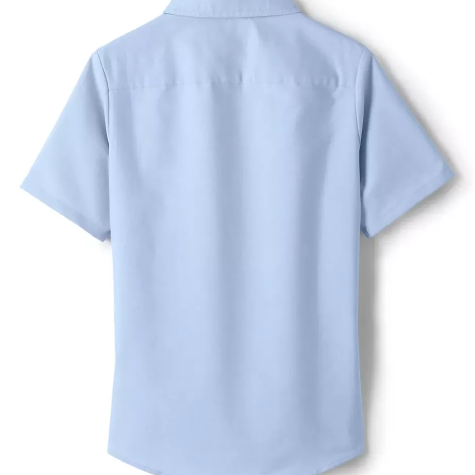 Girls Short Sleeve Oxford Dress Shirt