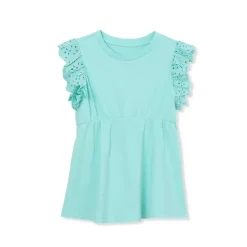Girls Short Sleeve Peplum Top