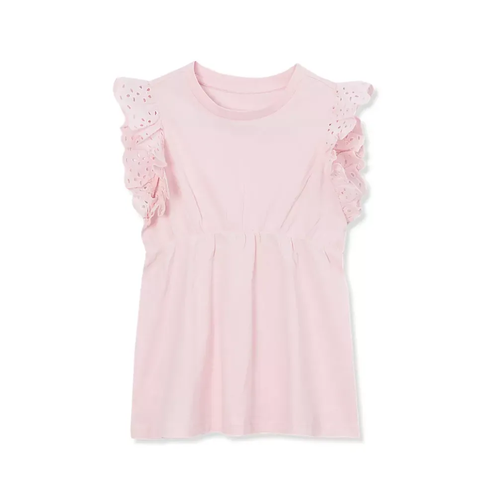 Girls Short Sleeve Peplum Top