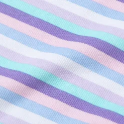 Girls Short Sleeve Ribbed Knit Tee