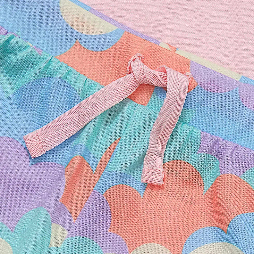Girls Short Sleeve Tee and Shorts Pajama Set