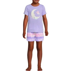Girls Short Sleeve Tee and Shorts Pajama Set