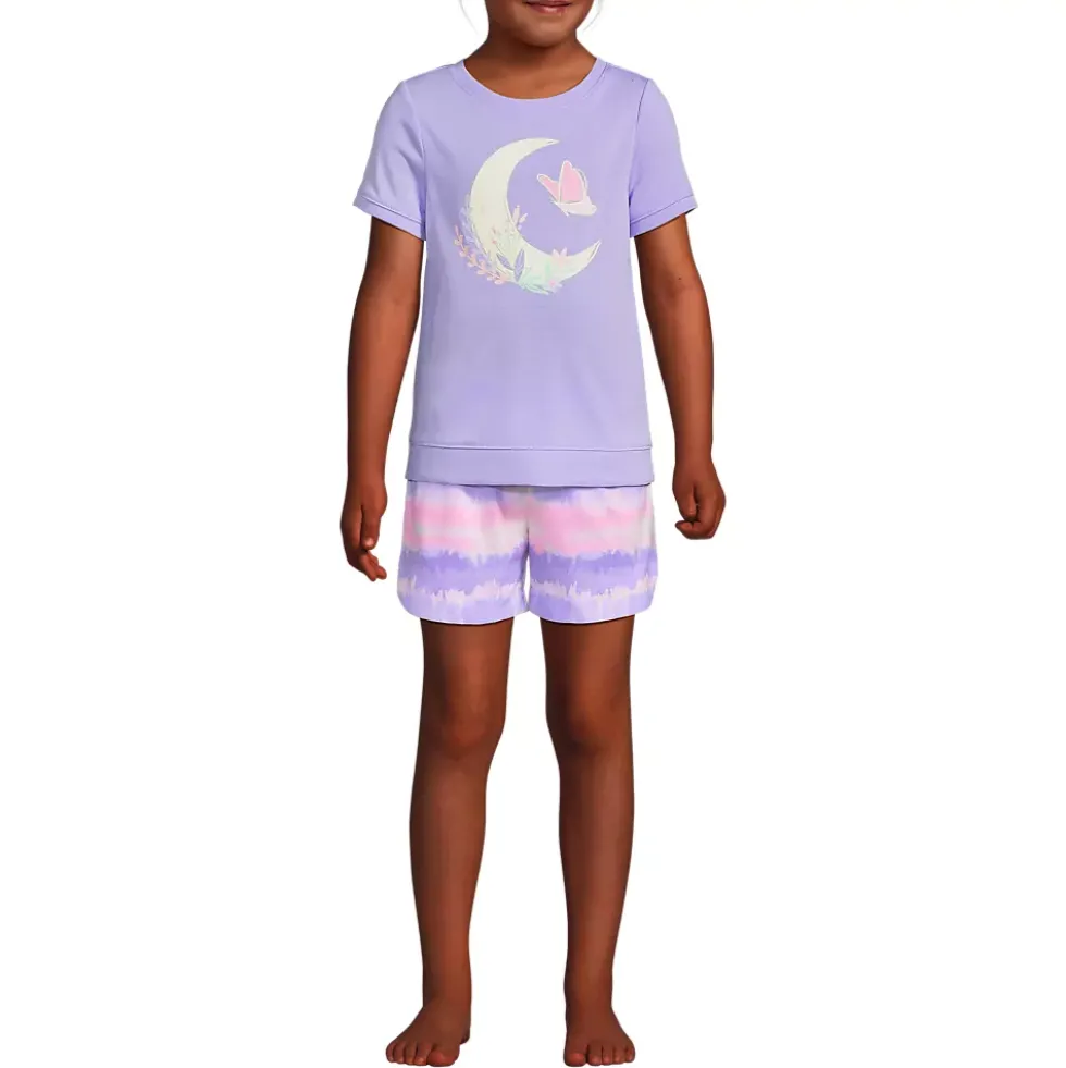 Girls Short Sleeve Tee and Shorts Pajama Set