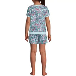 Girls Short Sleeve Tee and Shorts Pajama Set