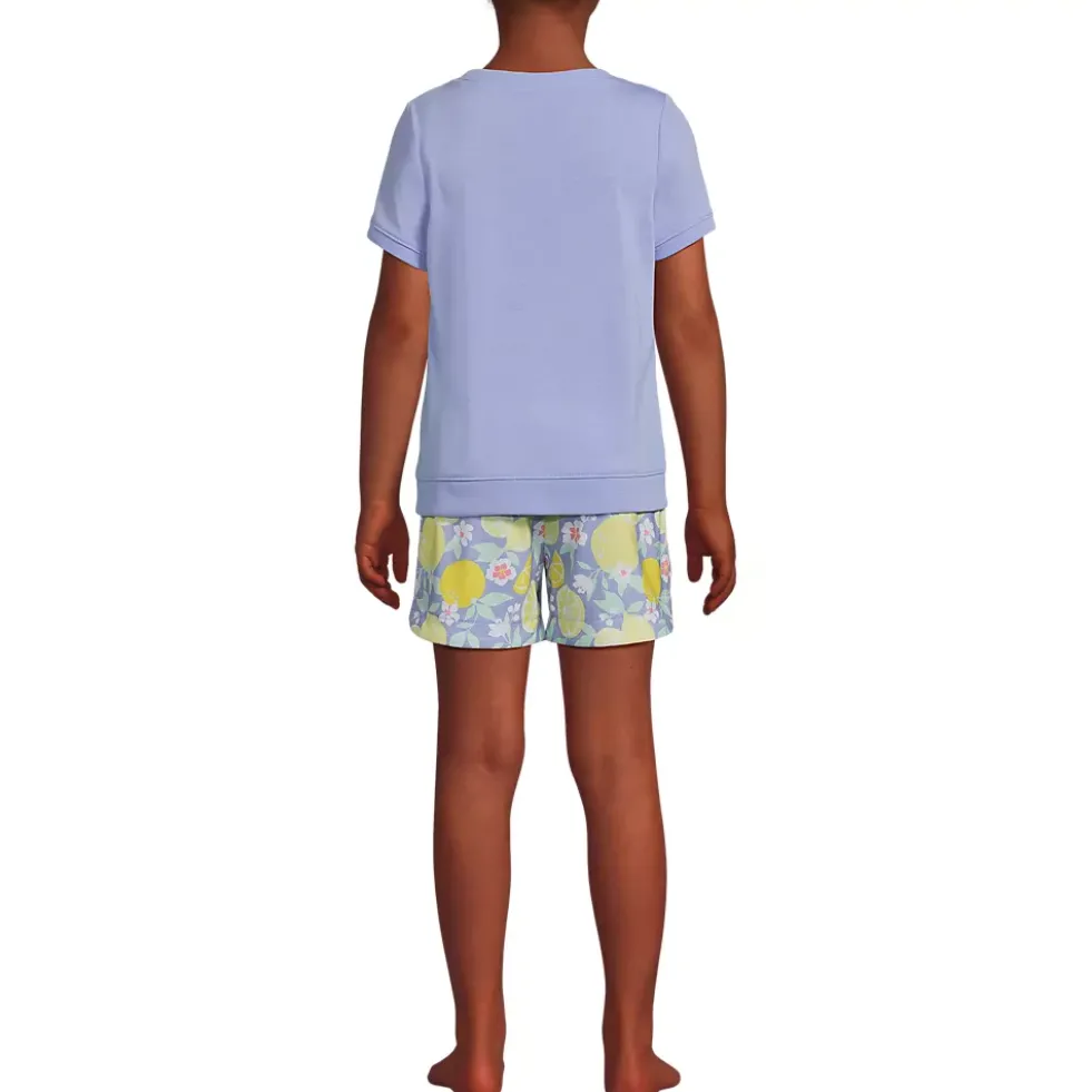 Girls Short Sleeve Tee and Shorts Pajama Set