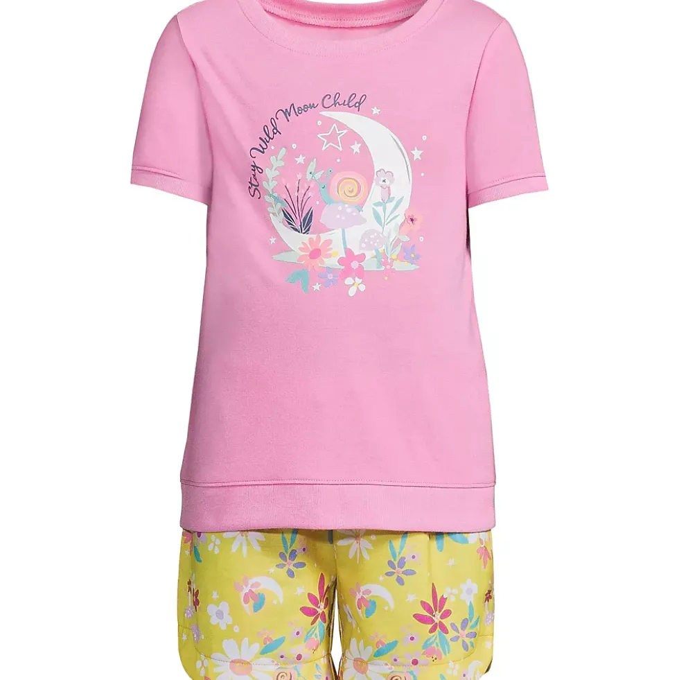 Girls Short Sleeve Tee and Shorts Pajama Set