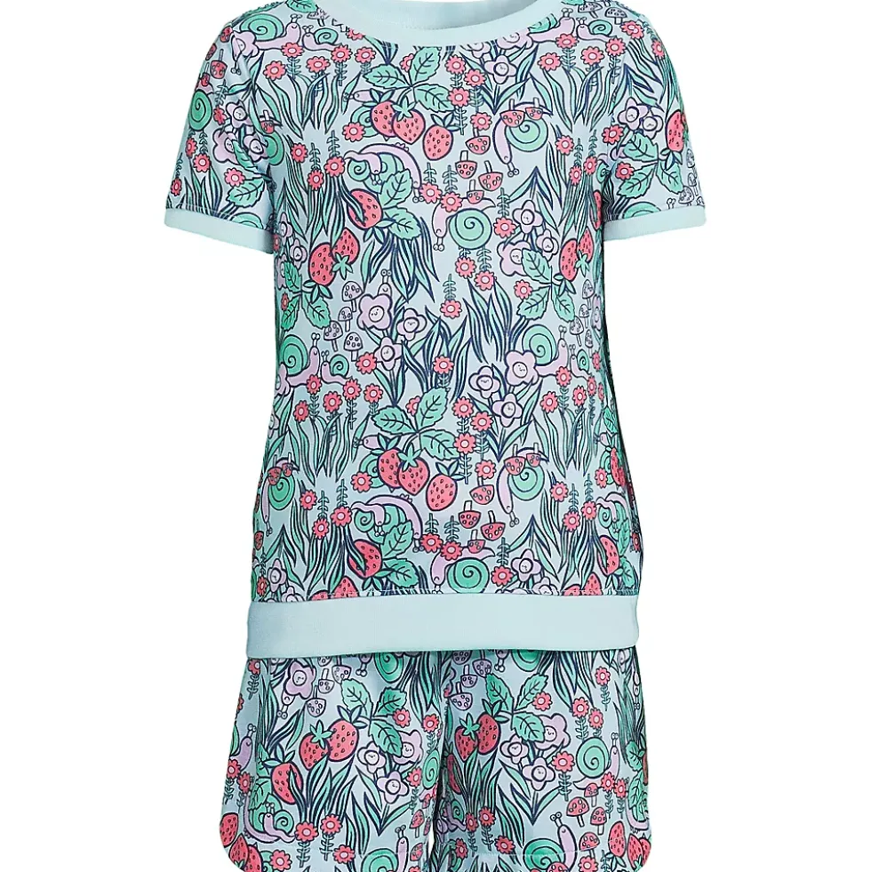 Girls Short Sleeve Tee and Shorts Pajama Set